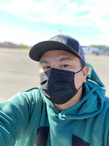 Graphene Free! Disposable Medical Grade Black Face Mask, ASTM Level 3