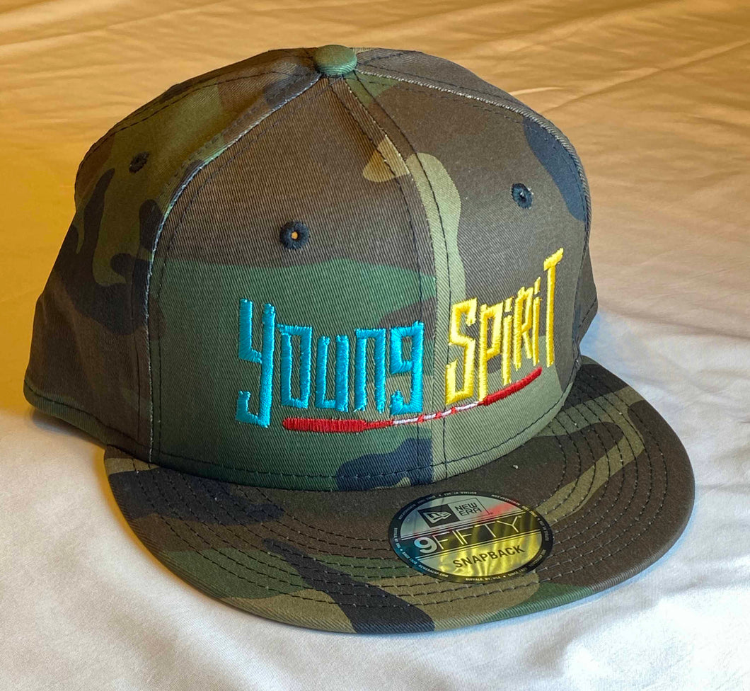 YOUNG SPIRIT (EMBROIDERED), NEW ERA® FLAT BILL SNAPBACK CAP - NE400