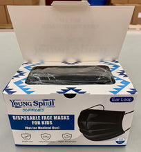 Load image into Gallery viewer, Kids, Black Non-medical Face Masks 50/box